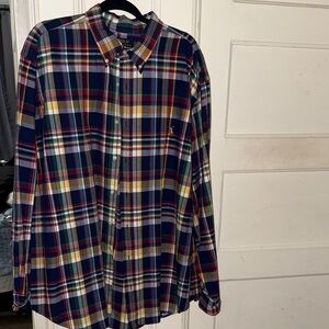 Polo by Ralph Lauren Men's Colorful Plaid Button-Down Shirt - Like New - SALE!